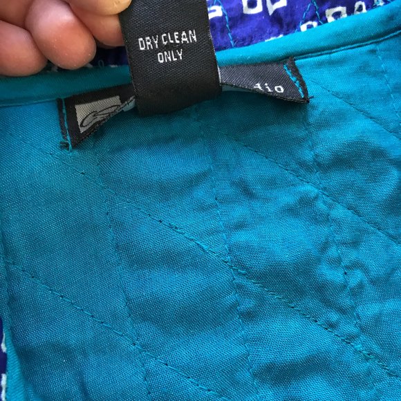 Vibrant Teal Embroidered Jacket - Picture 8 of 10